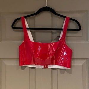 Red Latex Crop